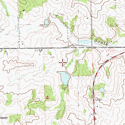Topographic Map of Glen Hills 1 G-716 Dam, WI