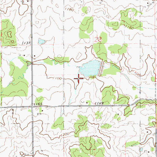 Topographic Map of Glen Hills 3 G 716 Dam, WI