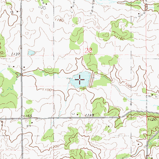 Topographic Map of 2 Reservoir, WI