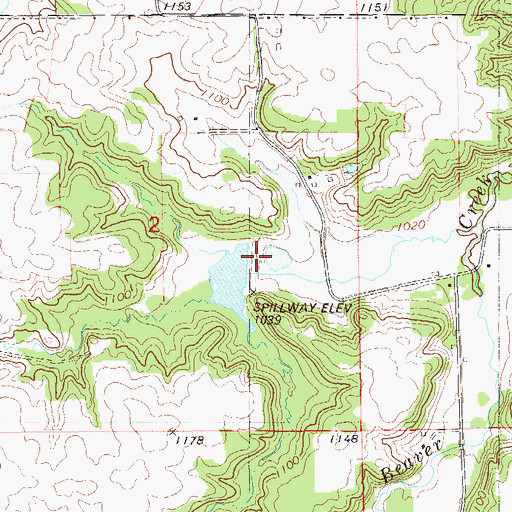 Topographic Map of Glen Hills 11 G-716 Dam, WI