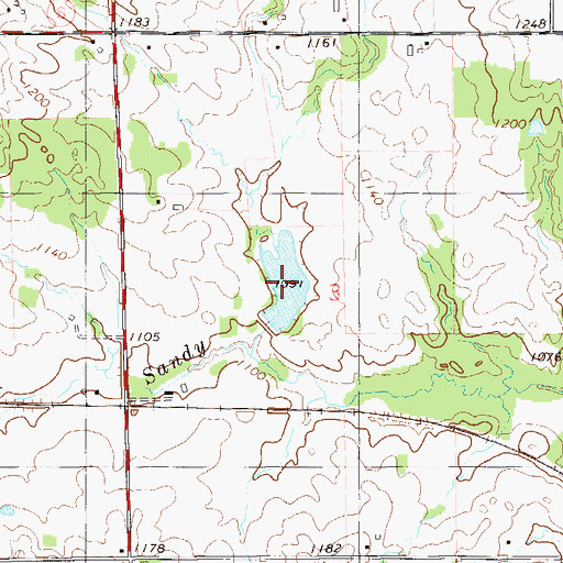Topographic Map of 2 Reservoir, WI