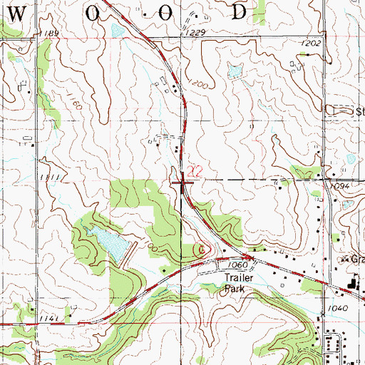 Topographic Map of Glen Hills 5 G-716 Dam, WI