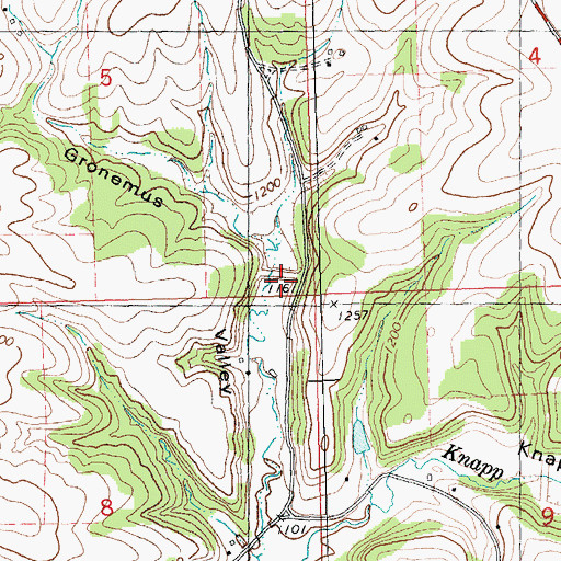 Topographic Map of 1 Reservoir, WI