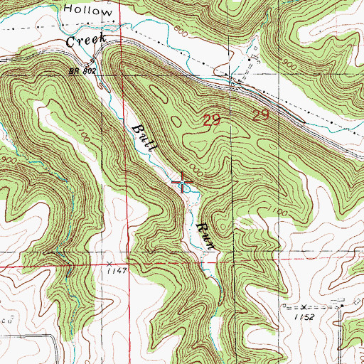 Topographic Map of 2 Reservoir, WI