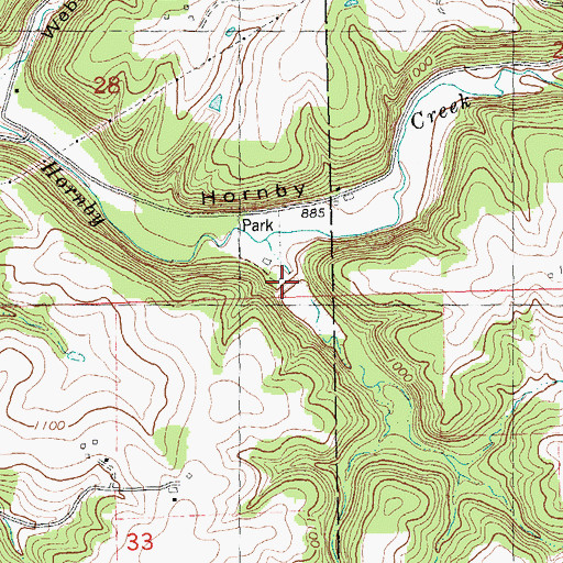 Topographic Map of Bad Axe 17 D 2592.1 Dam, WI