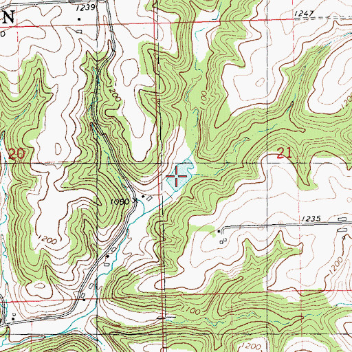 Topographic Map of 2 Reservoir, WI