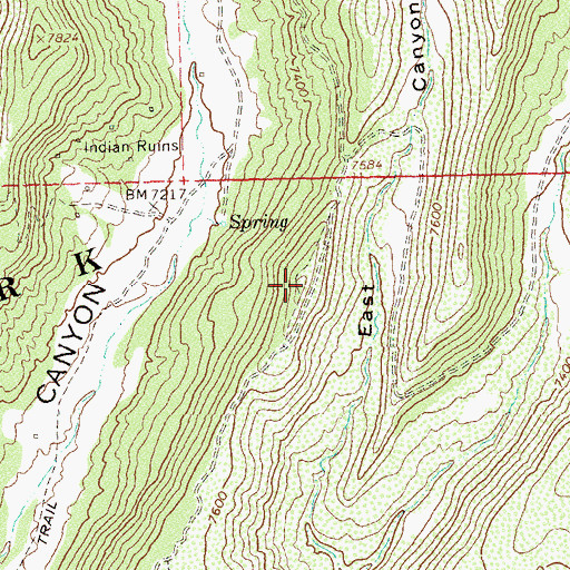 Topographic Map of Morefield Ridge, CO
