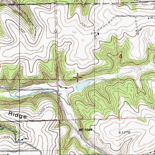 Topographic Map of West Fork Kickapoo 12 D 2592.2 Dam, WI