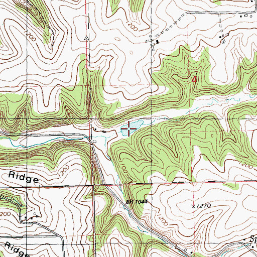 Topographic Map of 1 Reservoir, WI