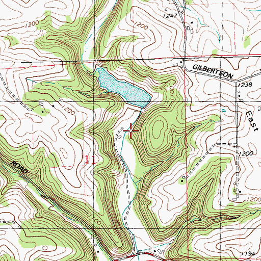 Topographic Map of West Fork Kickapoo 4 D 2592.2 Dam, WI
