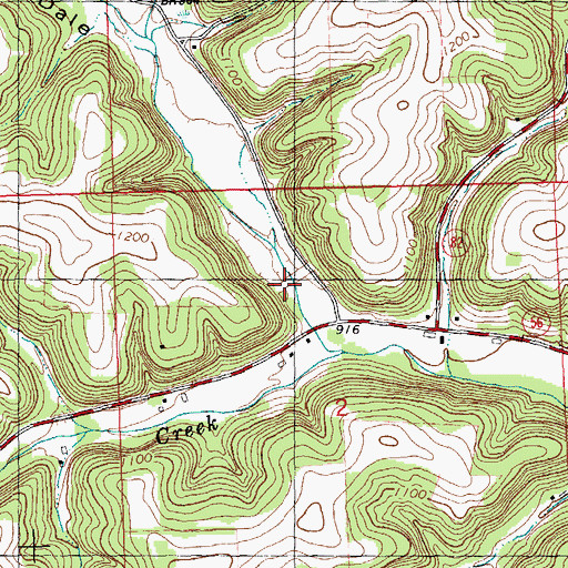 Topographic Map of West Fork Kickapoo 17 D 2592.2 Dam, WI