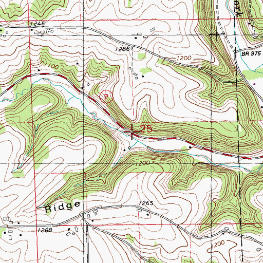 Topographic Map of 2 Reservoir, WI