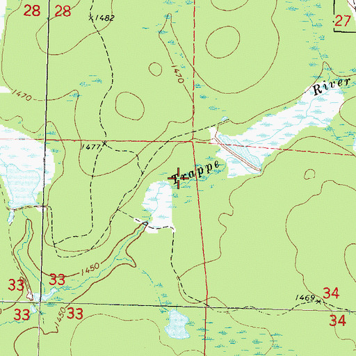 Topographic Map of Motl 2 G12 121 Dam, WI