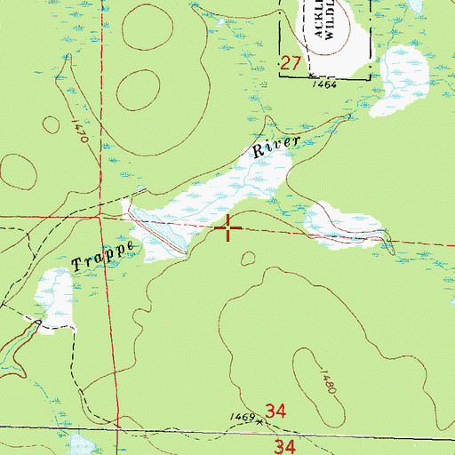 Topographic Map of Motl 3 G12 121 Dam, WI