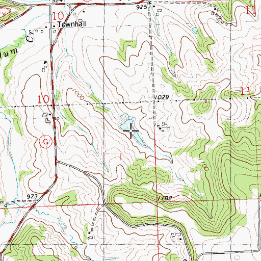 Topographic Map of 0.37 Reservoir, WI