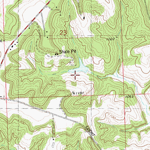 Topographic Map of Borge G5080 Dam, WI
