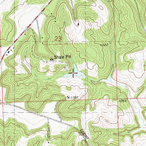 Topographic Map of 0.58 Reservoir, WI