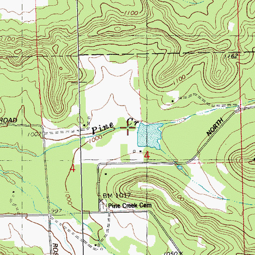 Topographic Map of Ludeman G924 Dam, WI