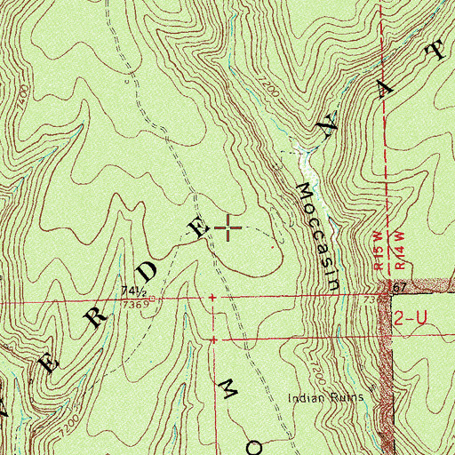 Topographic Map of APW Trail, CO