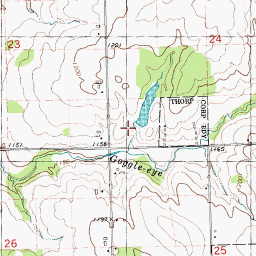 Topographic Map of Dubicki Tobola E6009 Dam, WI