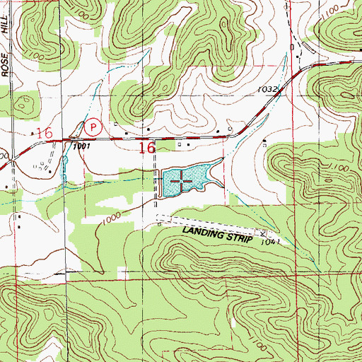 Topographic Map of 0.94 Reservoir, WI