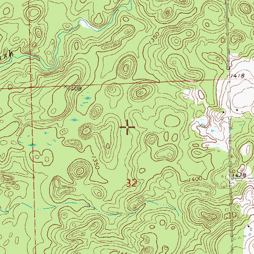 Topographic Map of John Zester G1765 Dam, WI