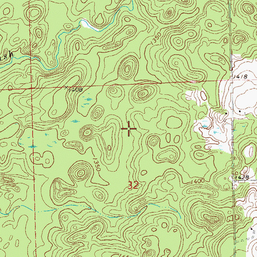 Topographic Map of 0.33 Reservoir, WI