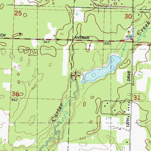 Topographic Map of Splitek 3WR299 Dam, WI