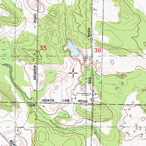 Topographic Map of Schroeder G770 Dam, WI