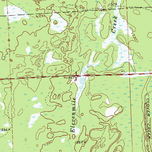Topographic Map of Robert Sells 3WR814 Dam, WI
