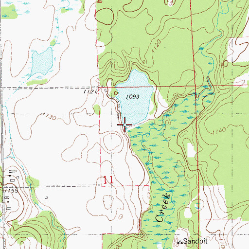 Topographic Map of Eyk E2980 Dam, WI