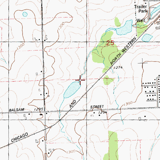 Topographic Map of Lloyd Keller E6861 Dam, WI