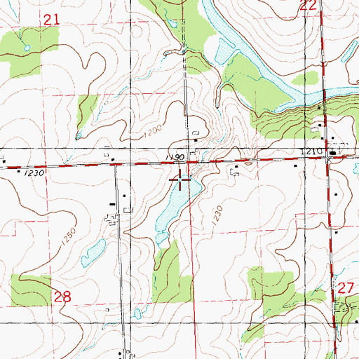 Topographic Map of Brock-Clint E7008 Dam, WI