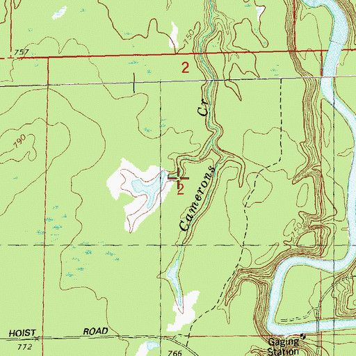 Topographic Map of Elm Hoist Wildlife G963 9 Dam, WI
