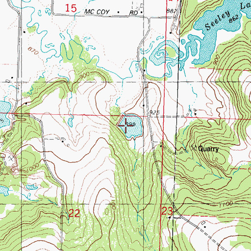 Topographic Map of Steinhorst and Coughlin G4851 Dam, WI