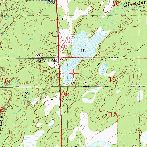 Topographic Map of 2 Reservoir, WI