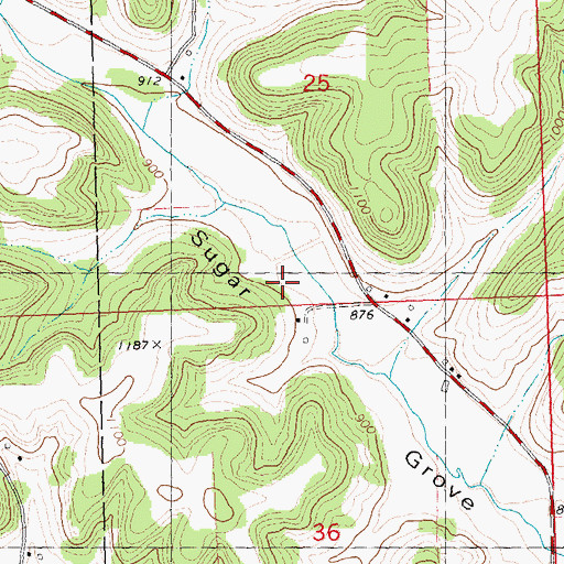 Topographic Map of 4 Reservoir, WI