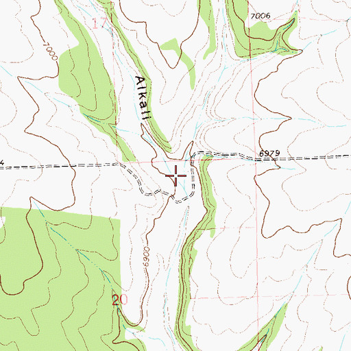Topographic Map of Pietetlot Gulch, CO