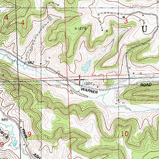 Topographic Map of 0.22 Reservoir, WI