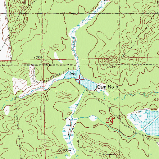 Topographic Map of Lake 24 6 SWR 17, WI