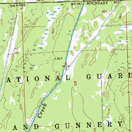 Topographic Map of 39 Reservoir, WI