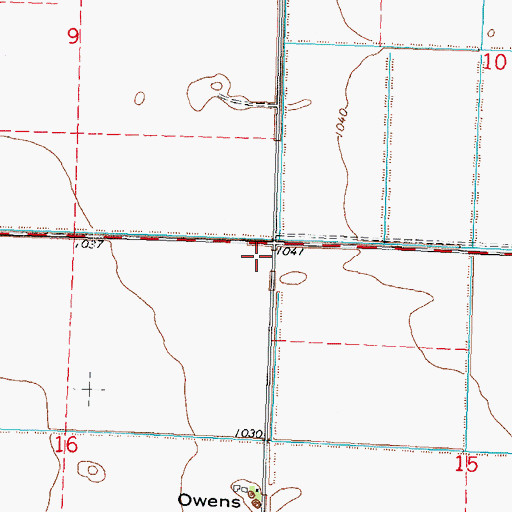 Topographic Map of 10 Reservoir, WI