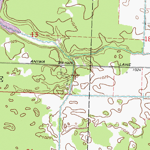 Topographic Map of Leola 8 Dam, WI