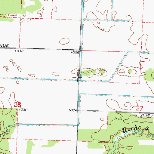 Topographic Map of Leola 15 Dam, WI