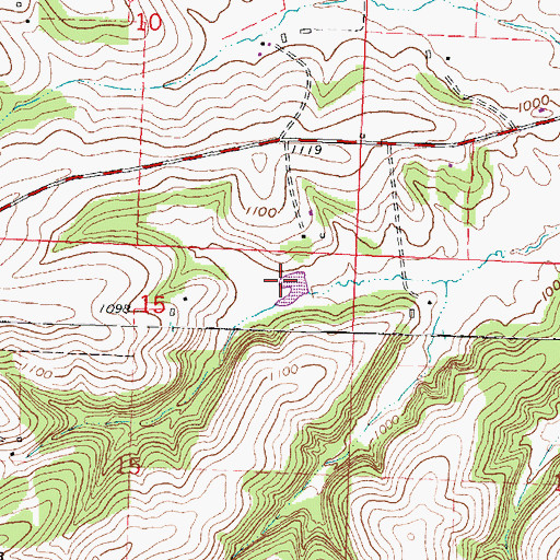 Topographic Map of Brunner Dam, WI