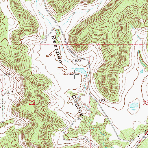 Topographic Map of Kallstrom Mercer Group Dam, WI