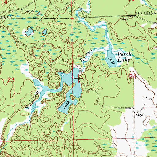 Topographic Map of Steenhoven Dam, WI