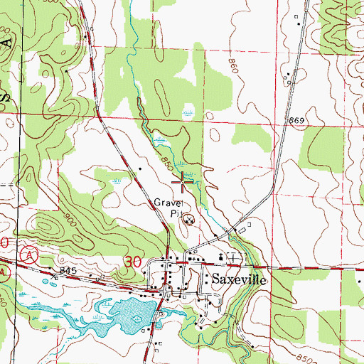 Topographic Map of Peterson D5187 Dam, WI
