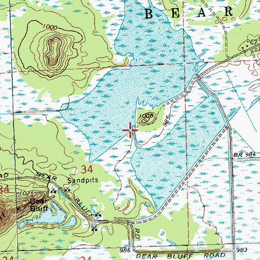 Topographic Map of Beaver Creek 11 Dam, WI