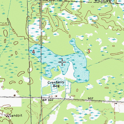 Topographic Map of 2 Reservoir, WI